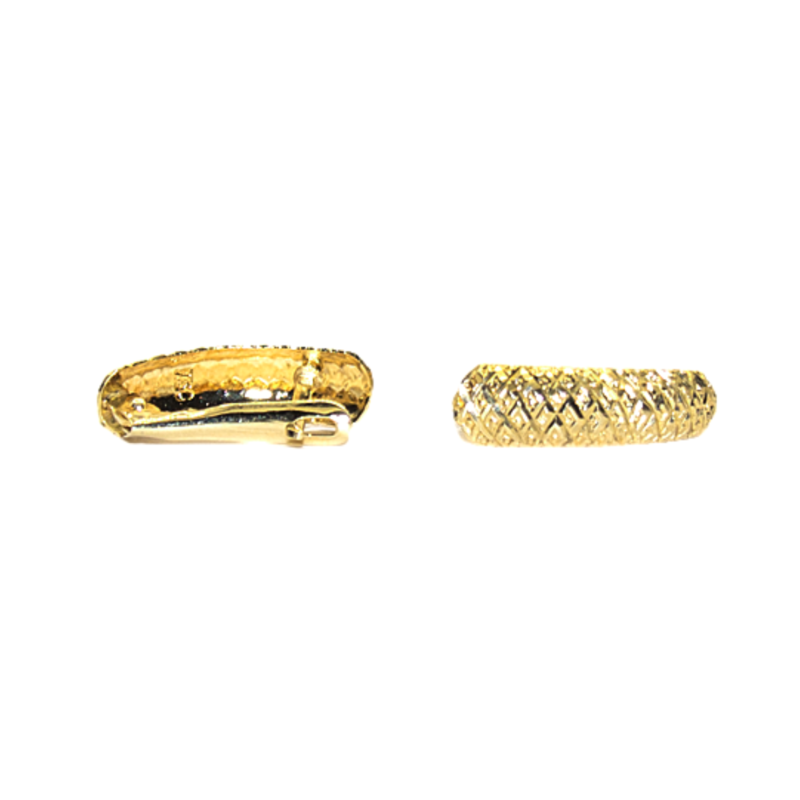 Brinco de Argola Trabalhado 18k