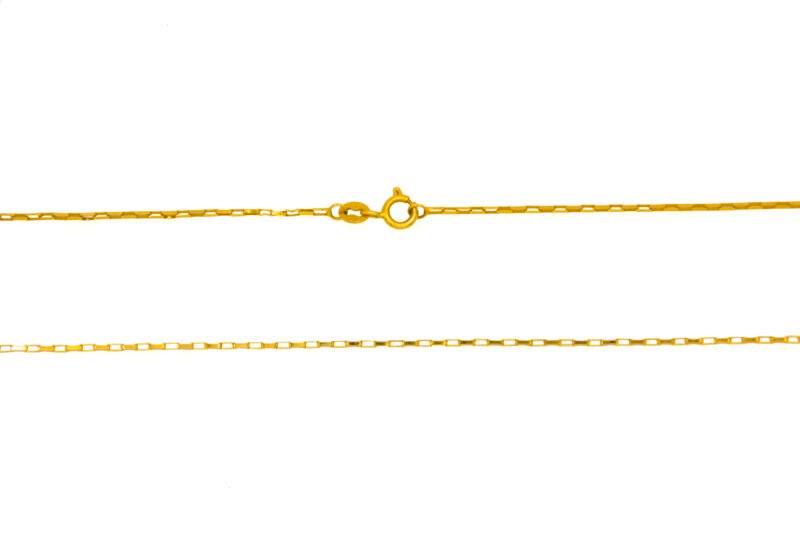 Corrente Veneziana Longa 18k 750 60cm - Imagem 3