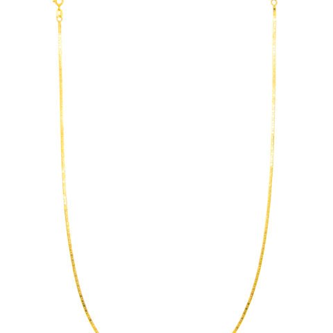 Corrente Piastrine 50cm ouro amarelo 18k750